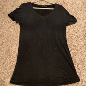 POL, Black (distressed appearing) T-shirt